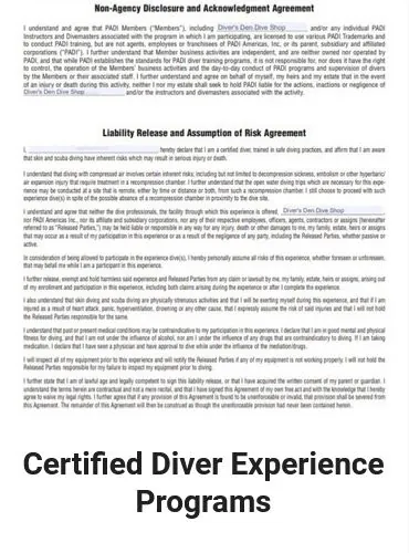 Certdiverexp - Divers Den Dive Shop
