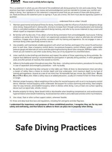 Safediving - Divers Den Dive Shop