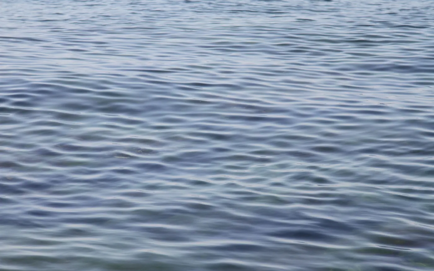 Flat calm water on a settled morning